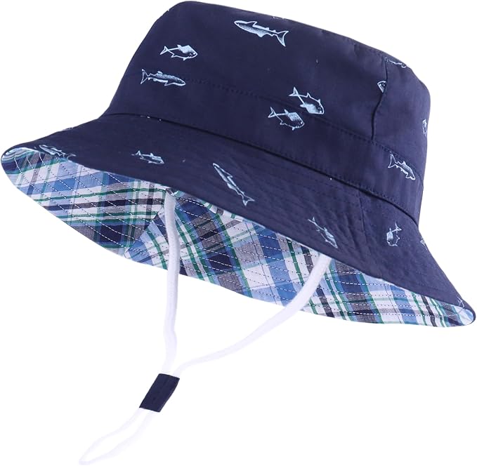LANGZHEN Sun Protection Hat for Kids Toddler Boys Girls Wide Brim Summer - Image 3