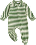 Seyurigaoka Newborn Baby Boy Girl Romper Long Sleeve Zipper Jumpsuit by SEYURIGAOKA