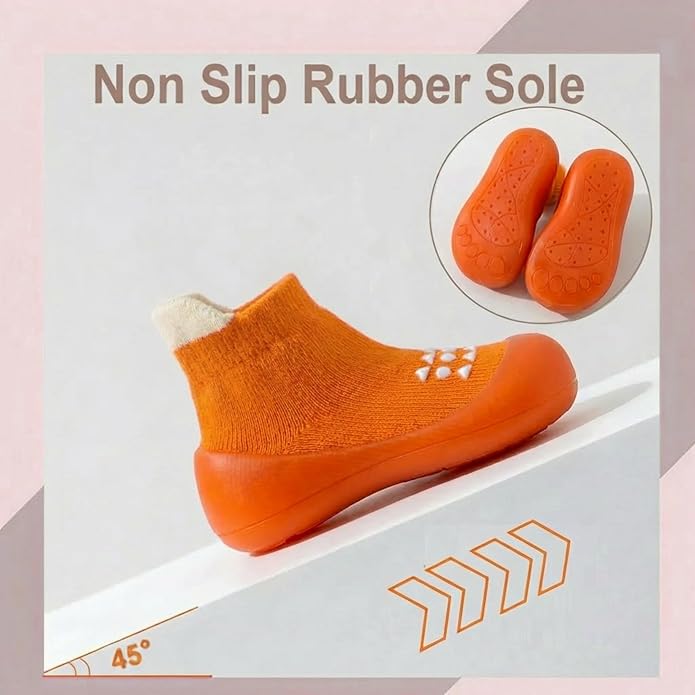 Hstyle Baby Sock Shoes Toddler Boys Walking Shoes Infant Slippers Sneakers | - Image 4