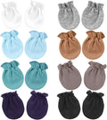 AQOKKA Newborn Baby Mittens No Scratch Cotton Elastic Wrist Gloves Infant by AQOKKA