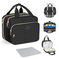 PIIOSER Insulated Baby Bottle Bag with Ice Pack, Breastmilk Cooler Compatible with Wearable Breast Pumps & Accessories - Breastfeeding On The Go Travel for Nursing & Working Moms, Black