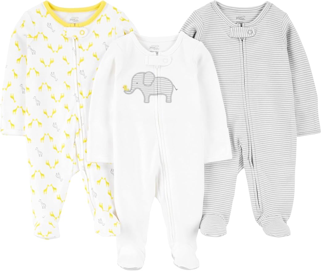 Simple Joys by Carter's Baby 3-Pack Neutral Sleep and Play by SimpleJoysbyCarters