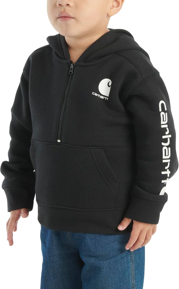 Carhartt Kid's CA6273 Long-Sleeve Half-Zip Sweatshirt - Image 4