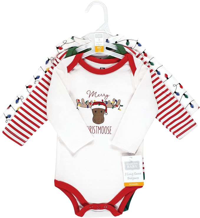 Hudson Baby Unisex Baby Cotton Bodysuits - Image 2
