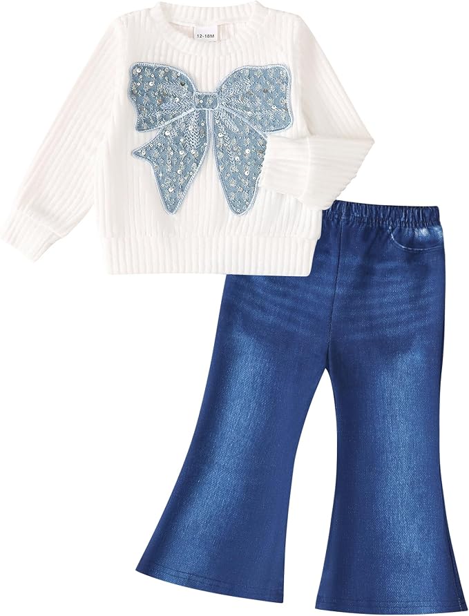 Renotemy Toddler Baby Girl Clothes Fall Winter Outfits Gifts 12Months-5T by Renotemy
