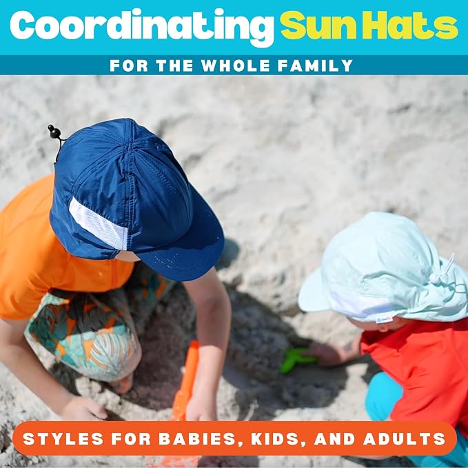 SwimZip Sun Hat with Neck Flap | UPF 50+ Protection - Image 6