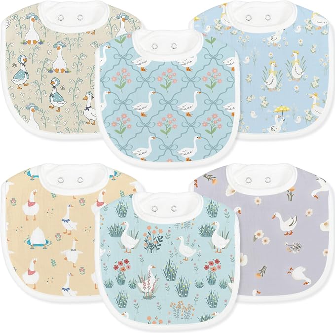 Baby Bibs for Baby Boys Girls 6-Pack by Unknown