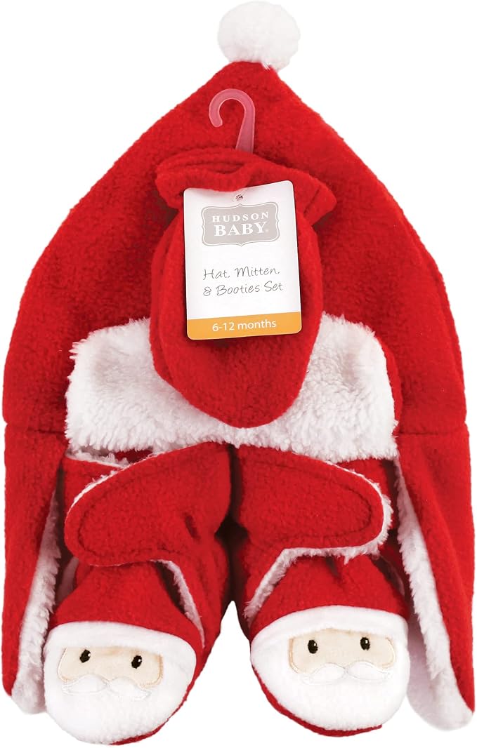Hudson Baby Baby Hudson Baby Unisex Baby Trapper Hat, Mitten and Bootie Set - Image 2