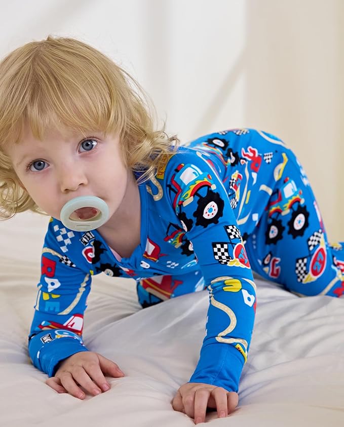 babee Reshinee Bamboo Viscose Baby Footie Pajama, Zipper Sleeper Boys Girls | - Image 6