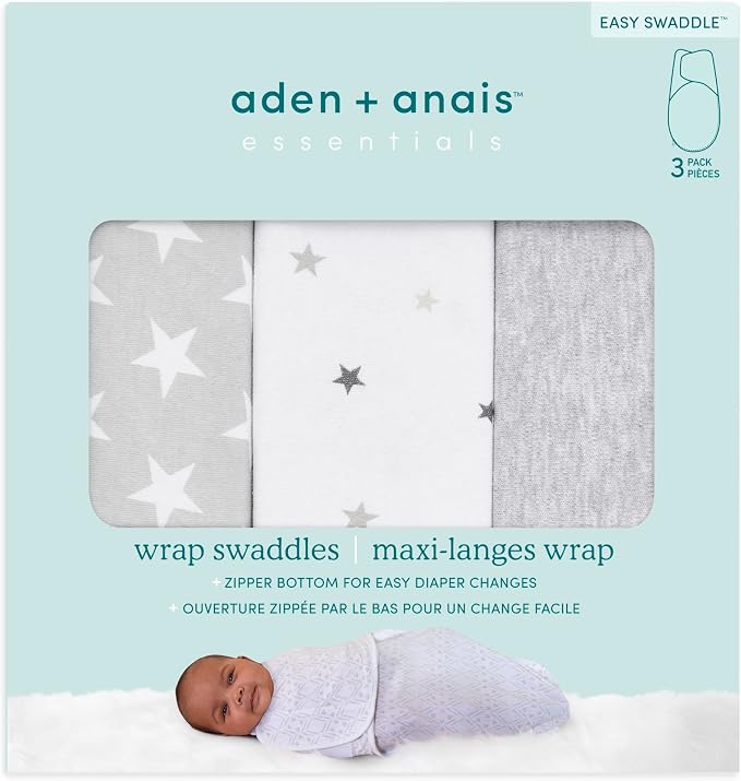 aden + anais Essentials Easy Swaddle Wrap Quick Change - Image 5