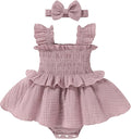 YOUNGER TREE Baby Girl Clothes Ruffle Romper Boho Dress Summer Cake Smash by YOUNGERTREE
