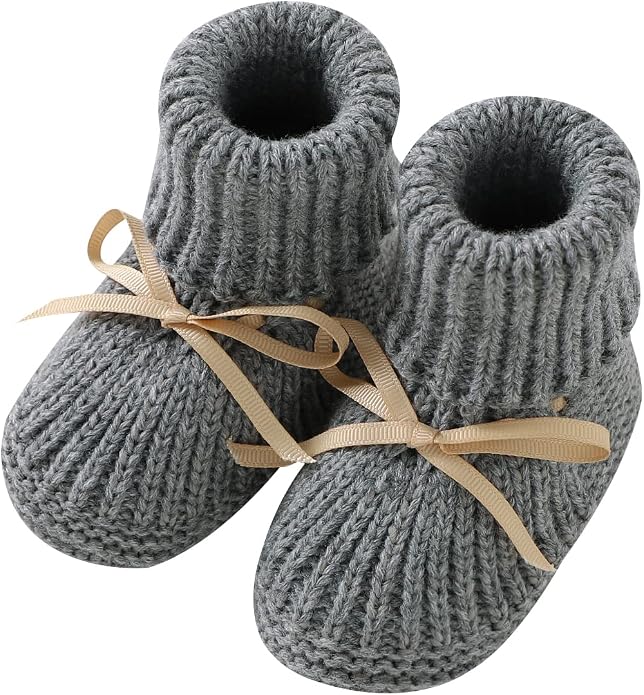 mimixiong Baby Booties Newborn Infant Sock Shoes | Hand Knitting Crochet Boy by mimixiong