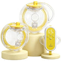 1308 Hands Free Breast Pump | SPA-Level Comfort Wearable Breastfeeding Pump 3 Modes & 9 Levels, Low-Noise Electric Breast Pump Portable for Office & Home Use (27mm Shield, 21/24mm Flange)