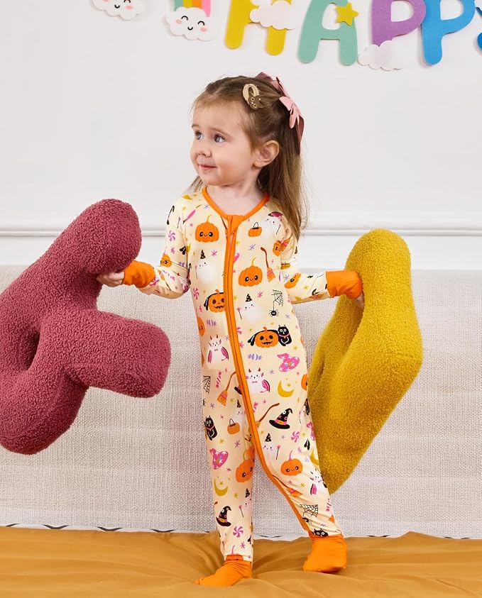 babee Reshinee Viscose derived from bamboo Baby Pajamas Convertible Footie - Image 8