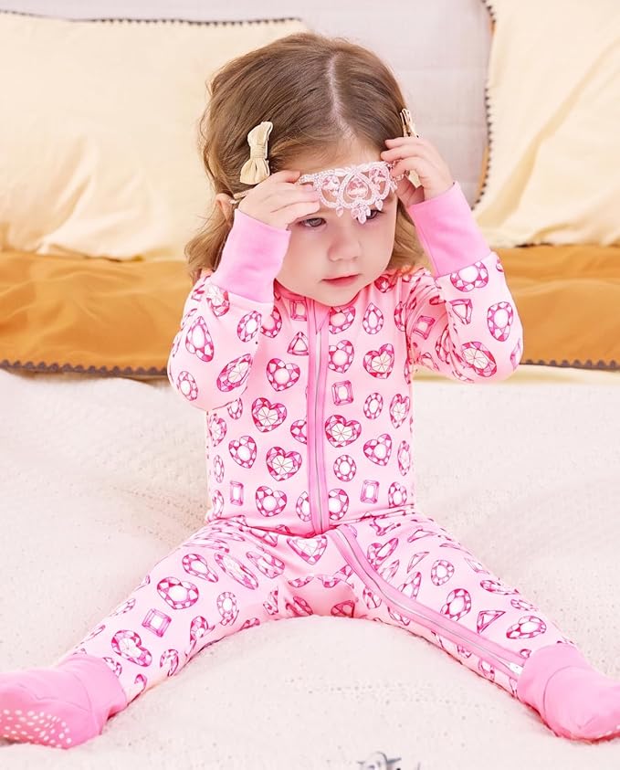 babee Reshinee Viscose derived from bamboo Baby Pajamas Convertible Footie - Image 3