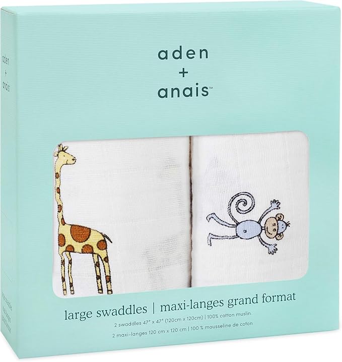 aden + anais Swaddle Blanket, Boutique Muslin Blankets - Image 4