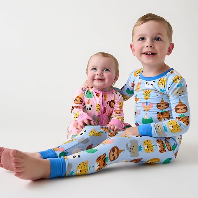 Little Sleepies Pajamas for Baby Boys & Girls, Viscose from Bamboo Baby Pajamas - Image 2