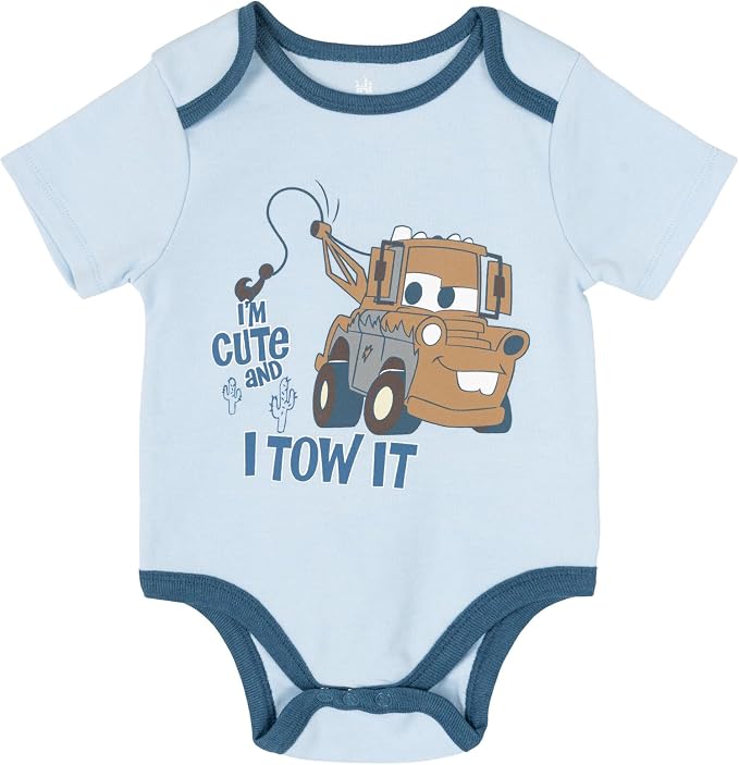 Disney Baby 5-Pack Short Sleeve Bodysuits Newborn to Infant - Image 2