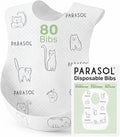 PARASOL Disposable Bibs, Hypoallergenic & Waterproof | Soft-Absorbent Top Layer by ParasolCo