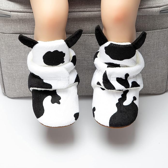 Sawimlgy Newborn Infant Baby Girl Boy Cotton Booties Stay On Sock Slippers Soft - Image 3