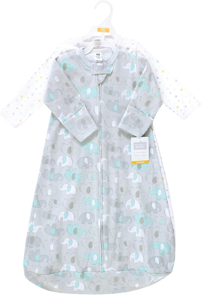 Hudson Baby Unisex Baby Cotton Long-Sleeve Wearable Sleeping Bag - Image 2
