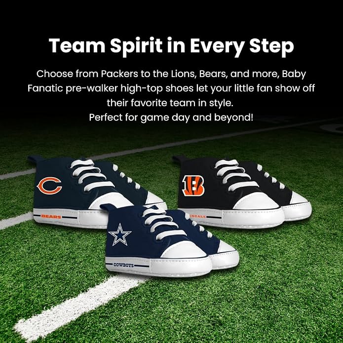 MasterPieces - NFL Baby Pre-Walkers Shoes, Officially Licensed, High Top - Image 6