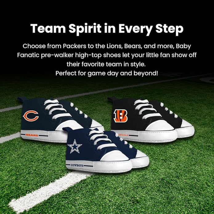 MasterPieces - NFL Baby Pre-Walkers Shoes, Officially Licensed, High Top - Image 6