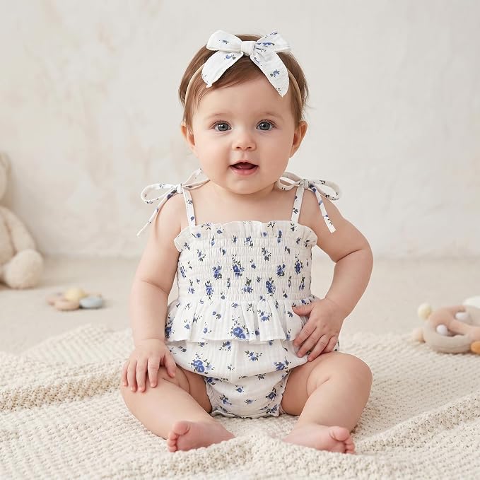 Baby Girl Romper Ruffle Newborn Girl Bodysuit Jumpsuit Baby Girl Clothes Outfit - Image 2
