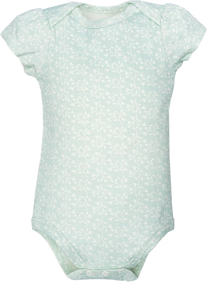Hudson Baby Infant Girls Cotton Bodysuits 5-Pack - Image 6