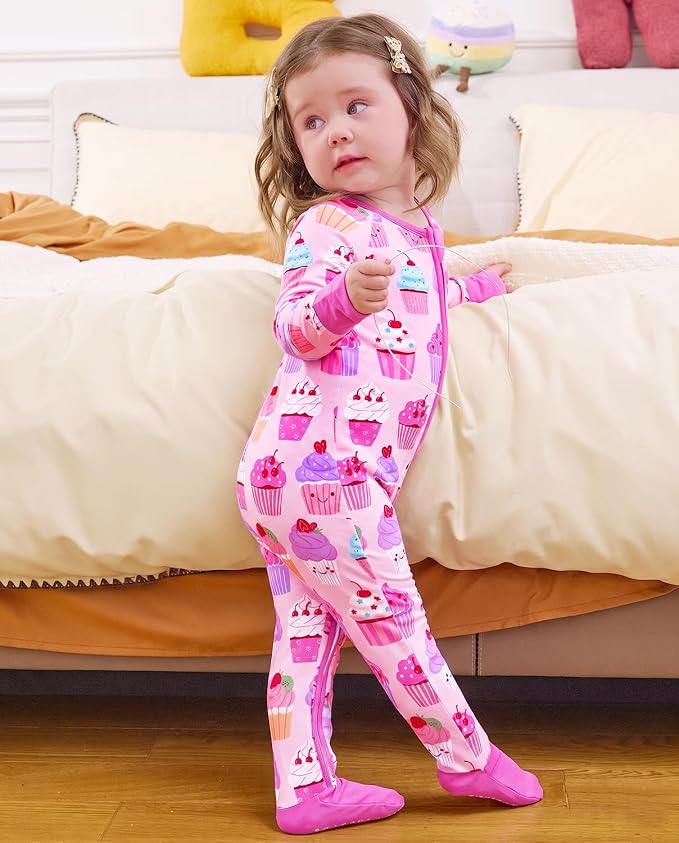 babee Reshinee Viscose derived from bamboo Baby Pajamas Convertible Footie - Image 6