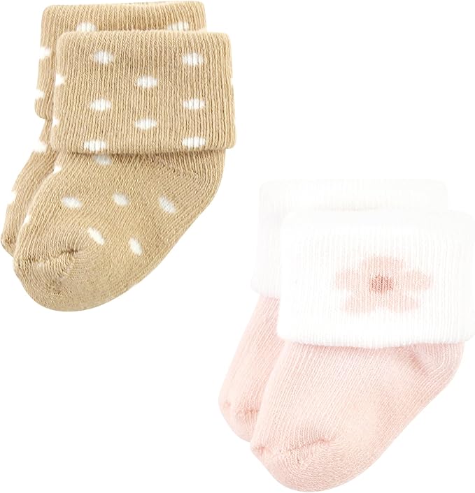 Hudson Baby Baby 8-pack Cotton Rich Newborn and Terry Socks - Image 3