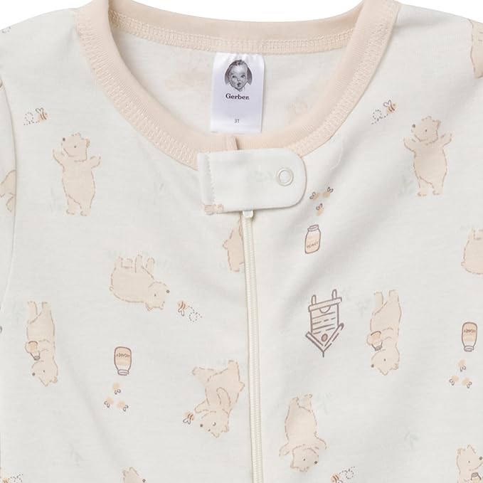 Gerber Baby Boys 3-Pack Snug Fit Footless One Piece Cotton Pajamas - Image 5