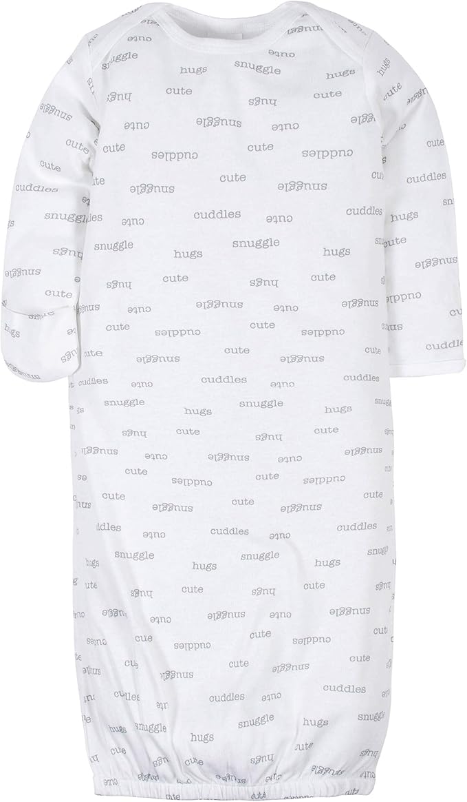 Gerber Baby Boys & Girls 4-Pack Sleeper Gown - Image 3