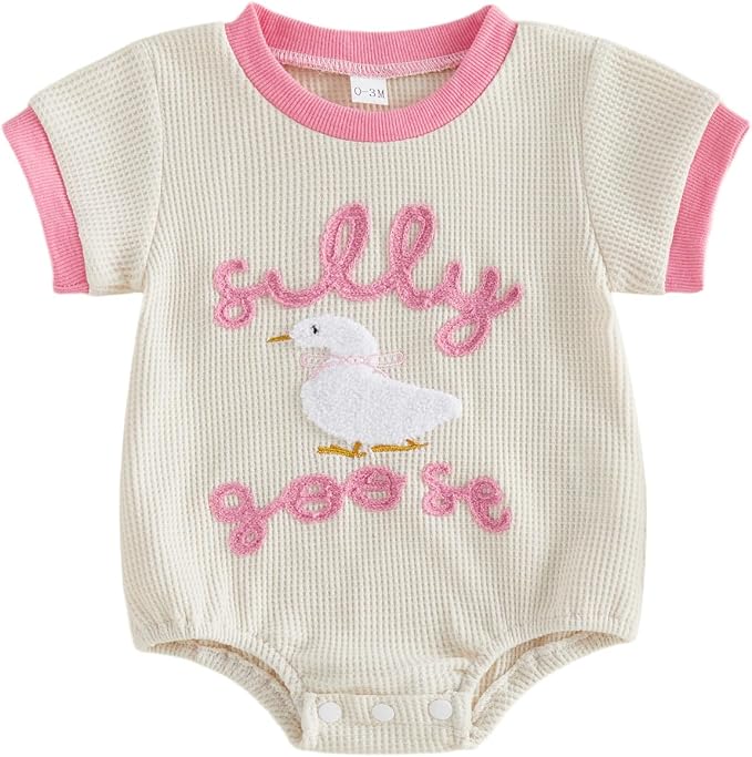 Newborn Baby Boy Girl Summer Clothes Funny Print Sweatshirt Romper Oversized by Lucikamy