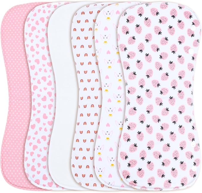 10-Pack Burp Cloths for Baby Boys and Girls - Image 8