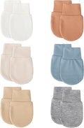 BQUBO 6 Pairs Newborn Baby Boys Girls Mittens 0-6 Months Unisex-Baby Infant by DRESHOW