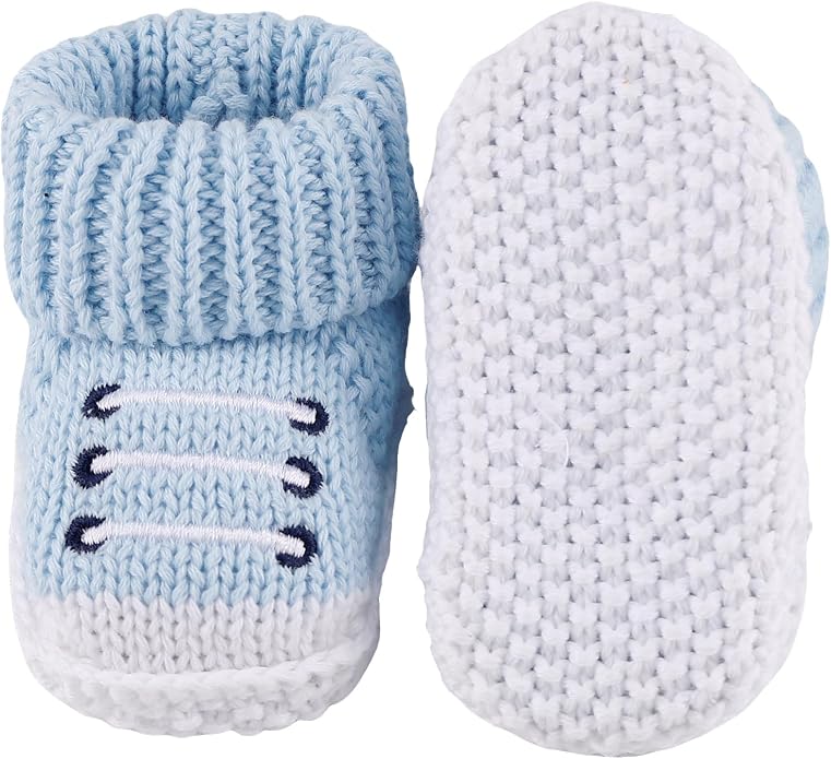 Newborn Knit Booties Soft Baby Sock Boots - Image 2