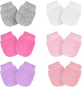 6 Pairs Baby Mittens No Scratch Mittens Infant Toddler Soft Gloves Essentials by Gvhntk