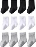 Baby Crew Socks Baby Newborn Socks 12-Pack Baby Sock 0-3/3-6 Months Infant by Marchare