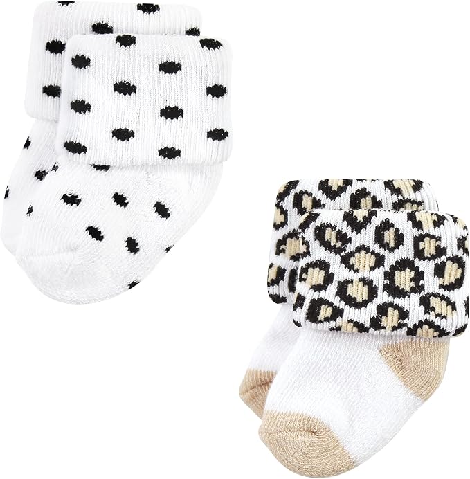 Hudson Baby Baby 8-pack Cotton Rich Newborn and Terry Socks - Image 6
