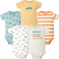 Hudson Baby Infant Boys Cotton Bodysuits 5-Pack by HudsonBaby