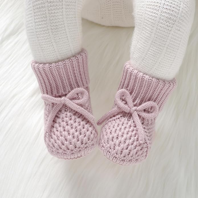 Newborn Shoes Knitted Baby Booties Infant Boys Girls First Walkers | Handmade - Image 2