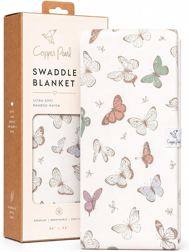 Copper Pearl Swaddle Blankets for Newborns | Soft Stretchy Receiving Blankets by CopperPearl