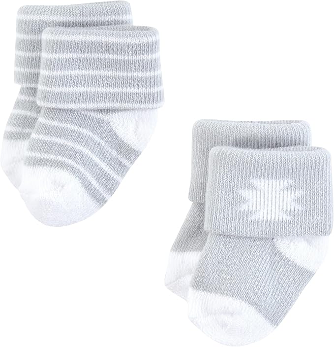 Hudson Baby Baby 8-pack Cotton Rich Newborn and Terry Socks - Image 5