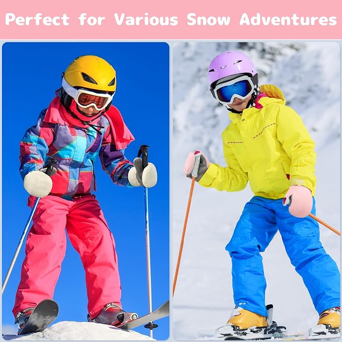 Olreco Baby Toddler Mittens Waterproof Infant Baby Winter Mittens Toddler Snow - Image 4
