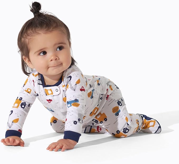 Onesies Brand Baby Boys' 4-pack Sleep 'N Play Footies - Image 3