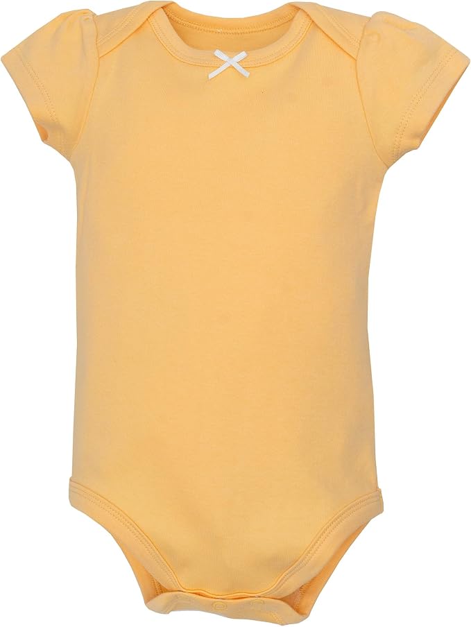 Hudson Baby Infant Girls Cotton Bodysuits 5-Pack - Image 5