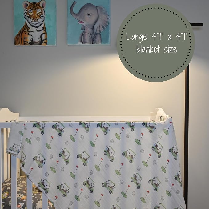 LollyBanks Baby Swaddle Blankets, 100% Organic Cotton Muslin Baby Blanket | 47" - Image 7