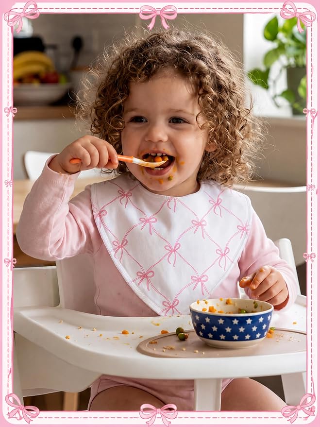4 Pcs Baby Bandana Bib Cute Baby Nursery Decor Cotton Newborn Infant Feeding - Image 4