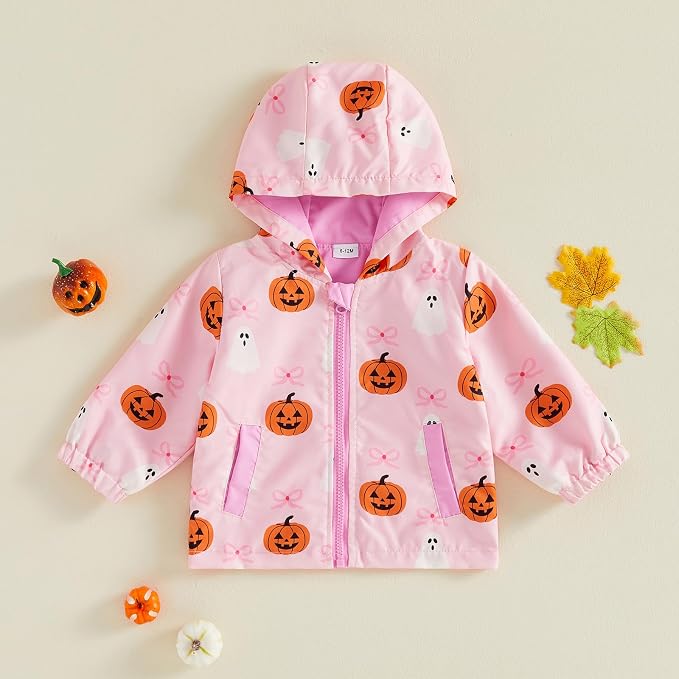 Toddler Baby Girl Windbreaker Jacket Zip Up Hoodie Long Sleeve Sweatshirt - Image 4